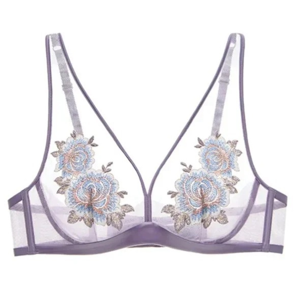 Understance Purple Flower Bralette